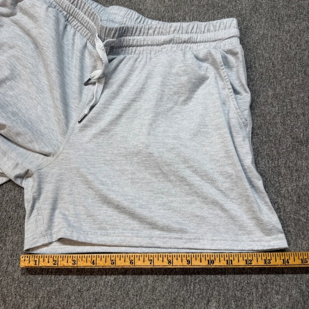 Pacific Trail Mens XL Heather Gray Athletic Lounge Shorts Drawstring Pockets